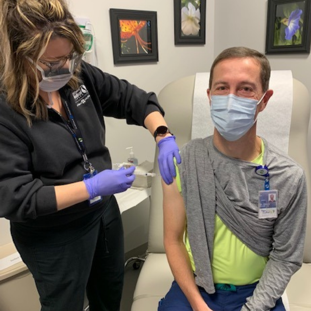 First COVID19 Vaccine at Story Medical Administered